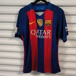 2015 Nike FC BARCELONA MESSI #10 Home  Football Soccer Jersey Men's Size XL